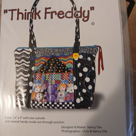 Sewing Patterns Nancy Ota Vanilla House Laptop Satchel Totes Purses Double handl - Picture 4 of 7